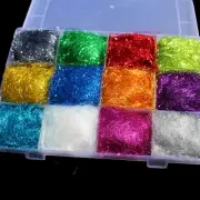 12 Colors ICE DUBBING Box Dub Wing Body Trout Nymph Fly Fishing Tying Materials