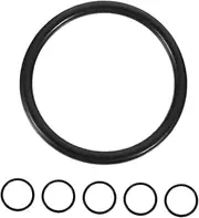 Vaguelly 6pcs Crystal Bowl Washer Ring Rubber Black