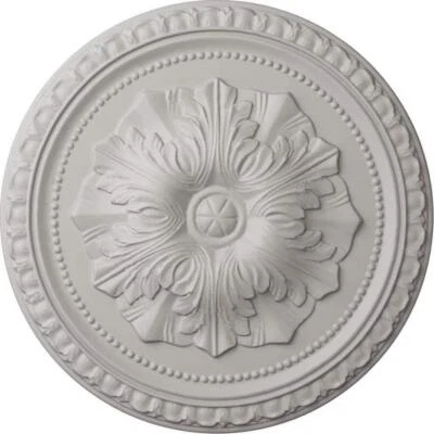 Ekena Millwork Ceiling Medallion 18"x18"x1.375" Polyurethane Ultra Pure White