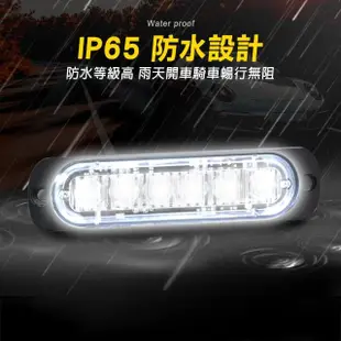 【冠和工程】led照明燈 汽車小燈 6顆白光12~24V 防撞燈 車邊燈 SLW6-F(掛車強光 車用led燈 車頭燈)