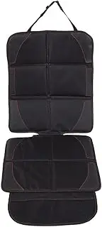 Gicov Car Seat Protector for Child Car Seat Waterproof Baby Car Seat Cover for Back Seat with Thick Padding and Mesh Storage Pocket Auto Vehicles Pet Seat Cover Leather Seat Protector (1pack)