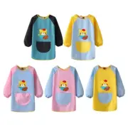 Baby Feeding Bib Painting Apron for Kids Height 100-124cm Keep Clothes Clean