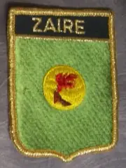 Embroidered International Patch National Flag of Zaire NEW bunting