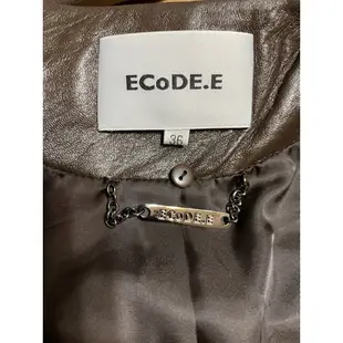 ECoDE.E設計師謝依玲小羊皮拼山羊皮連帽背心