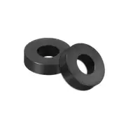 Nylon Round Spacer Washer 3.2mmx7mmx2mm Unthreaded for M3 Screws Black 100Pcs