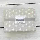 NWT Crate & Barrel Kids - Land of Nod Toddler Sheet Set Warm Neutral Cotton Plus