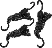 HEALLILY 3Pcs Elastic Ropes for Motorcycle Electric Bike Bungee Cord with Reflective Design Straps for Securing Luggage and Cargo Low Light Conditions