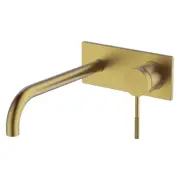Abey Gareth Ashton Poco Knurled Wall Basin/Bath Set with 220mm Spout