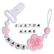 Dummy Chain with Name Boy Girl Soother Chain Personalised pacifier Clips