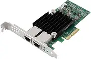 Network Card, Gigabit Card 2-Port Gigabit LAN Card NIC Network Card for X550-T2 PCI-E X4 10Gbps,PCIe Gigabit Ethernet Card PCIe V3.0,The PCIe Slot is The X4Lane Slot.