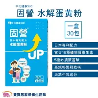 在飛比找樂天市場購物網優惠-中化健康360固營水解蛋黃粉30包/盒 小固營