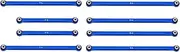 GTHELE Links Set Aluminum Linkage for Redcat 1/18 Ascent-18 Upgrade Parts RC Crawler Car (Dark Blue)