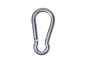 Stainless Steel 316 Spring Hook Carabiner 3/16" (5mm) No Eye Marine Grade