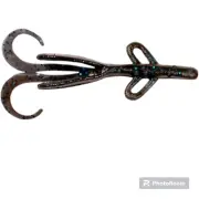Zoom Brush Hog Fishing Lure 6 Inch 8 Per Pack - Black Sapphire.