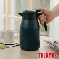 在飛比找Yahoo奇摩購物中心優惠-THERMOS膳魔師 按壓式不鏽鋼真空保溫壺1.5L(THS