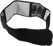Baluue Magnetic Therapy Back Support Massage Tool Warmer Heating Belt Lumbar Massage Roller Lower Back Massager Neck Stretcher Straps Thigh Sleeve Muscle Massage Waist Belt Portable Black