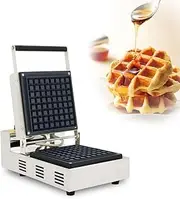 1600W Belgian Waffle Maker 180 ° Rotation Waffle Maker Machine Non-Stick Plates Double-Sided Uniform Heating Waffle Iron Removeable Drip Tray For Individual Waffles, Paninis, Hash Browns