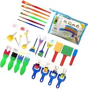 LOLIPPYY 1 Set Art Drawing Sponge Brush Set of Assorted Color Painting Tools for Creative Activities Safe Durable for DIY Crafts and Imagination Development