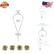 Conical 2000 ml Glass Separatory Funnel with 24/29 Joint - Laboratory Essential