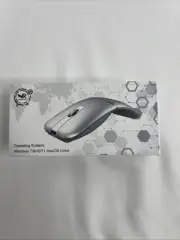 NEW Wireless Bluetooth Mouse 2.4G Dual Mode Rechargeable Curved Silent Click USB