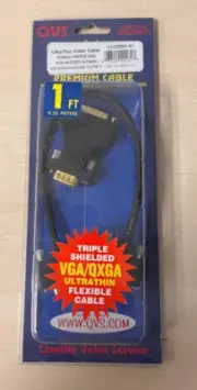 QVS CC320M1-01 Video Cable w/ Interchangeable Mounting