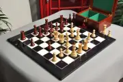 The Zagreb '59 Chess Set, Box and Board Combination - Mahogany Gilded