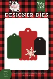 Echo Park Paper A LUMBERJACK CHRISTMAS Holiday Gift Tags Die Set (ALC220041)