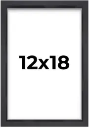 12x18 Shadow Box Frame Contemporary Black | 3/4" Depth of Usable Space| Inter...