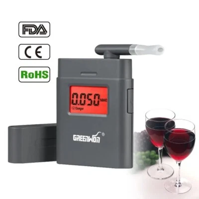 Portable Breath Alcohol Tester_ Police Alcohol Tester Professional Digital LCD