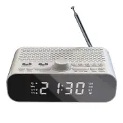 FM Clock Radio with Bluetooth Streaming Play LED Display Dual Alarm Clock1510