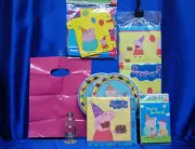 Peppa Pig Party Set # 11 Plates Napkins Tablecover Banner Invite Game FOR 16- 24