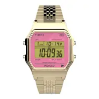 在飛比找蝦皮商城優惠-【TIMEX】天美時 電子系列 多彩手錶 (粉/金 TXTW
