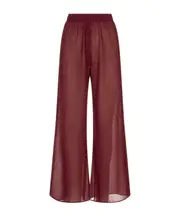 Lumière lurex-effect trousers XL,M Red