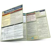 Statistics: Equations & Answers Laminated Study Guide (BarChart)