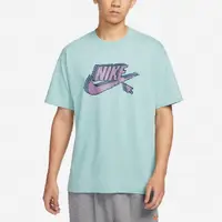 在飛比找momo購物網優惠-【NIKE 耐吉】短袖 NSW 男款 藍綠 紫 寬鬆 重疊L