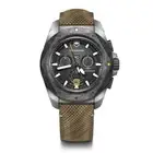 VICTORINOX INOX CHRONO Wristwatch Chronograph Titanium Case Black Dial W [New!!]