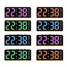 Large Display Digital Alarm Clock with Soft Lights Option for Bedroom Desk Clock