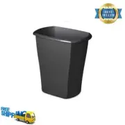 Sterilite Trash Can, Plastic Bathroom or Office Trash Can, 5.5 Gallon, Black NEW