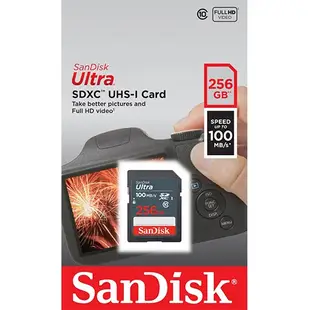 SanDisk 64G 128G 128GB 256G SDXC【100MB 灰】Ultra SD UHS 相機記憶卡