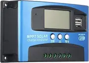 50A MPPT Solar Charge Controller Dual USB LCD Display Auto Solar Cell Panel Charger Regulator GTRH
