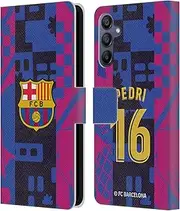 Head Case Designs Officially Licensed FC Barcelona Pedri 2021/22 Players Third Kit Group 1 Leather Book Wallet Case Cover Compatible with Samsung Galaxy A15