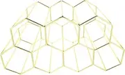 Countertop Wine Rack - 9 Bottles Wine Holder Stand Honeycomb Freestanding Modern Gold Metal Small Tumbler Organizer for Kitchen Cabinet Pantry Golden