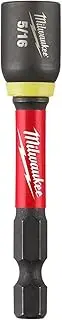 [Milwaukee] Shockwave Magnetic Nut Driver, Imperial, 5/16 in Drive, 1/4 in Hex Shank
