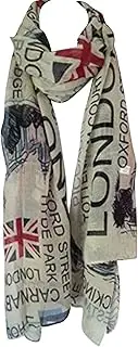 [Three Oaks] Union Jack Scarf London Souvenir Gift Soft and Oversize Fashion Scarf
