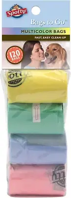 Leak-Proof, Easy Tear off Refill Rolls, Disposable Pet Dog Poop Bags to Go for W