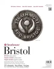 Strathmore Bristol Vellum Paper Pad 11"X14"-15 Sheets