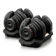 Powertrain Adjustable Dumbbells Set Home Gym Exercise Equipment Free Weights 80kg