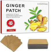 100 Ginger Patches - Hot Compress for Cold Relief, Soothing Neck, Waist, Leg, and Knee Discomfort - Natural Ginger Extract for Enhanced Blood Circulation and Muscle & Joint Relaxation (100 Pieces)