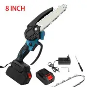 8 Inch Electric Chain Saw Handheld Portable Chainsaw Tree Wood Cutter Pruning