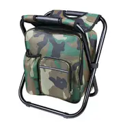 Portable Folding Backpack Chair Camping Stool Cooler Bag Rucksack Fishing